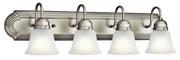 Kichler 5338NIS Four Light Bath, Brushed Nickel