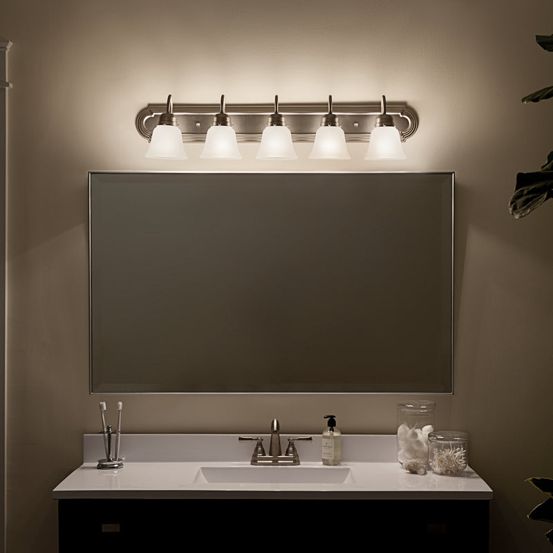Kichler 5339NIS Five Light Bath, Brushed Nickel (6)