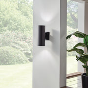 Kichler 9244BK Two Light Outdoor Wall Mount, Black (3)
