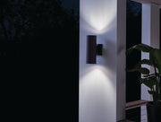 Kichler 9244BK Two Light Outdoor Wall Mount, Black (4)