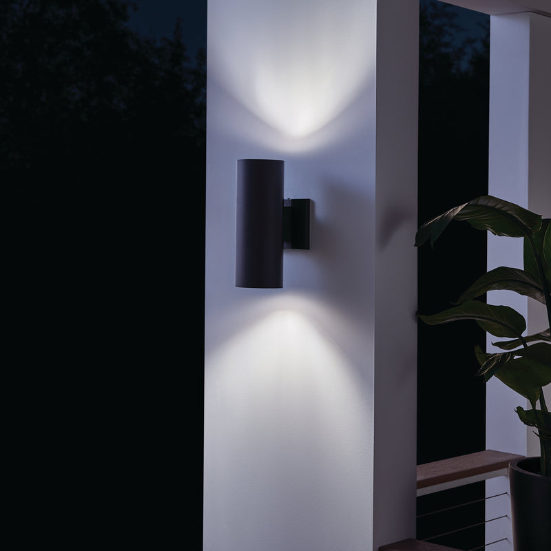 Kichler 9244BK Two Light Outdoor Wall Mount, Black (5)