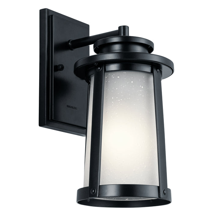 Kichler 49917BK Harbor Bay One Light Outdoor Wall Mount, Black Main Image.jpg