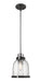 Z-Lite 337MP-MB+CH Burren One Light Mini Pendant, Matte Black / Chrome Main Image.jpg