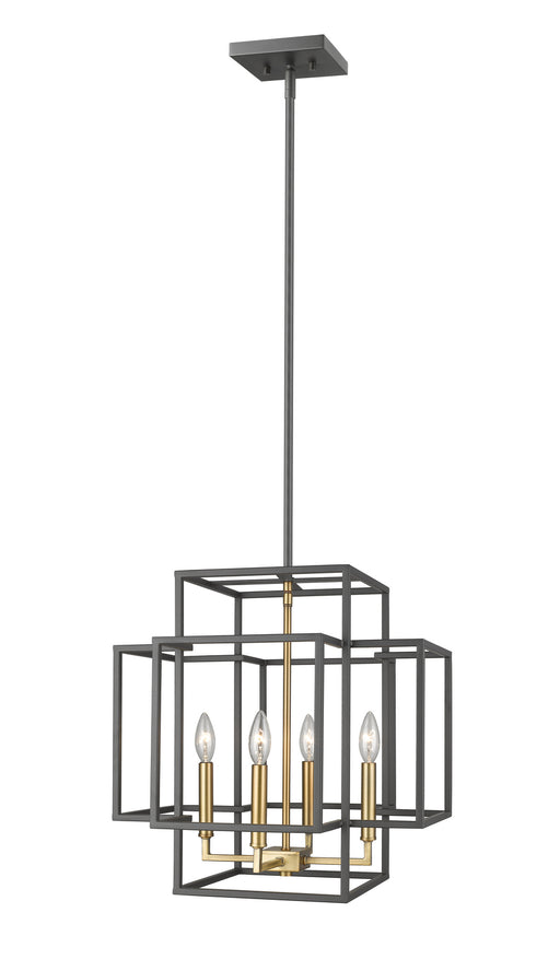 Z-Lite 454-18BRZ-OBR Titania Four Light Pendant, Bronze / Olde Brass Main Image.jpg