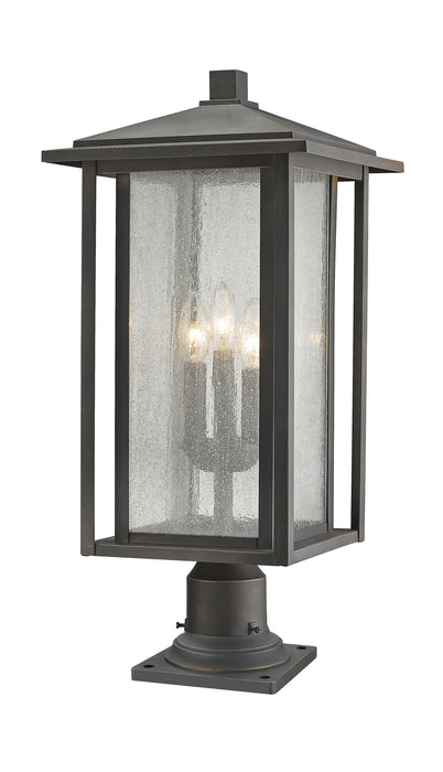 Z-Lite 554PHXLR-533PM-ORB Aspen Three Light Outdoor Pier Mount, Oil Rubbed Bronze Main Image.jpg