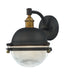 Maxim 10182OIAB Portside One Light Outdoor Wall Lantern, Oil Rubbed Bronze / Antique Brass Main Image.jpg