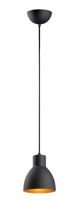 Maxim 11020BKGLD Cora One Light Pendant, Black / Gold Main Image.jpg