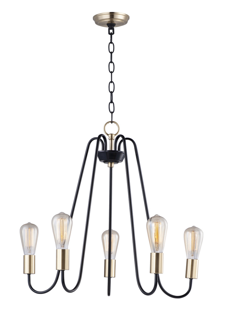 Maxim 11735OIAB Haven Five Light Chandelier, Oil Rubbed Bronze / Antique Brass Main Image.jpg