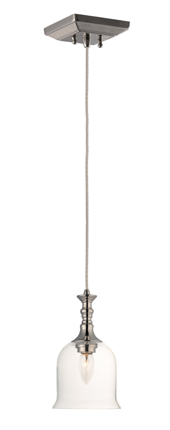 Maxim 20471CLPN Centennial One Light Pendant, Polished Nickel Main Image.jpg