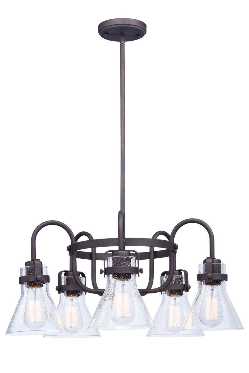 Maxim 26117CDOI Seafarer Five Light Chandelier, Oil Rubbed Bronze Main Image.jpg