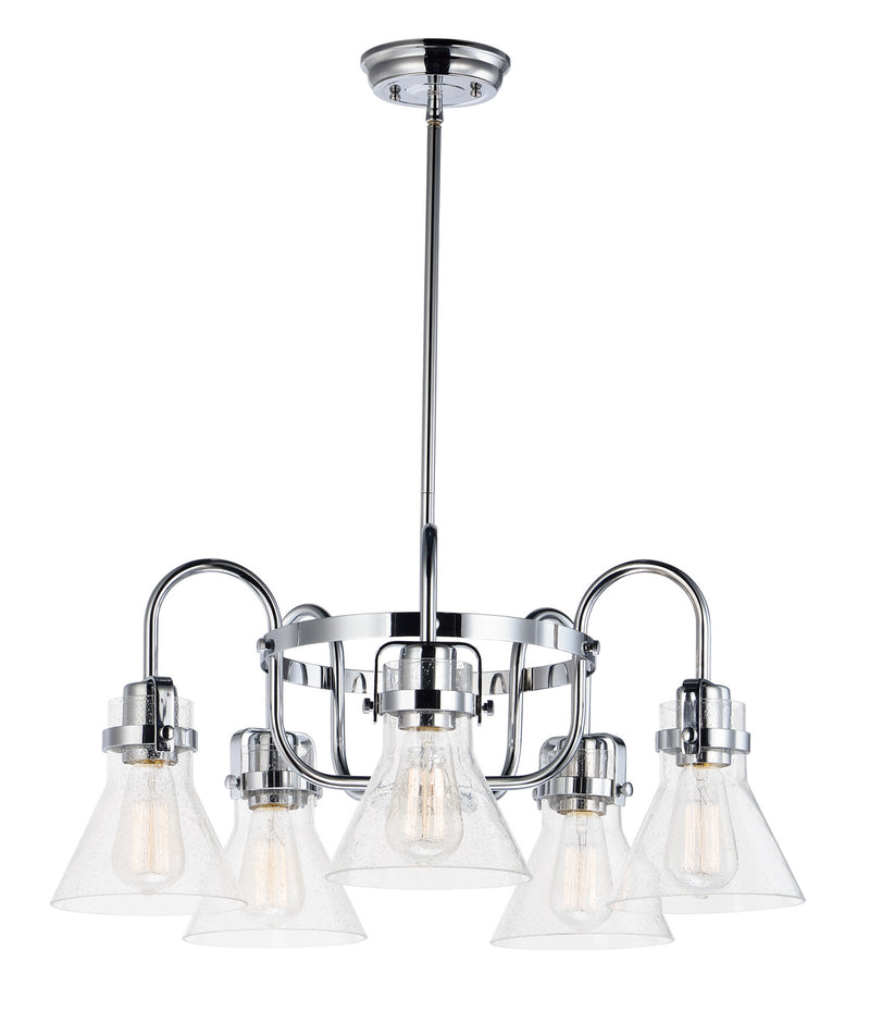 Maxim 26117CDPC Seafarer Five Light Chandelier, Polished Chrome Main Image.jpg
