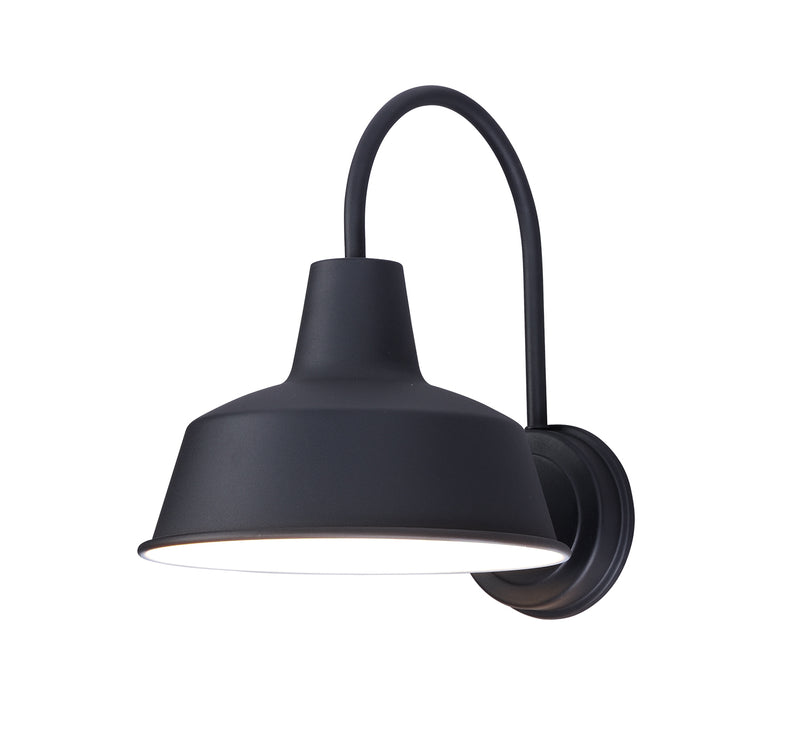 Maxim 35016BK Pier M One Light Outdoor Wall Lantern, Black Main Image.jpg
