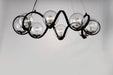 Maxim 35108CDBKPN Curlicue Eight Light Pendant, Black / Polished Nickel Alternate Image.jpg