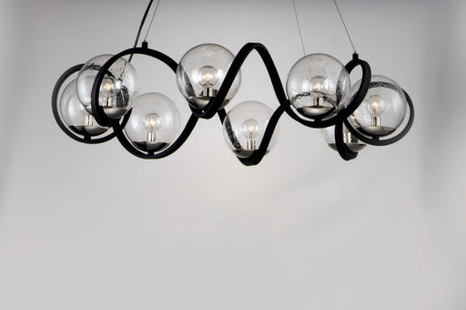 Maxim 35108CDBKPN Curlicue Eight Light Pendant, Black / Polished Nickel Alternate Image.jpg