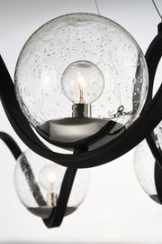Maxim 35108CDBKPN Curlicue Eight Light Pendant, Black / Polished Nickel Alternate Image 3.jpg