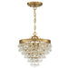 Crystorama 130-VG Calypso Three Light Mini Chandelier Vibrant Gold Alternate Image.jpg