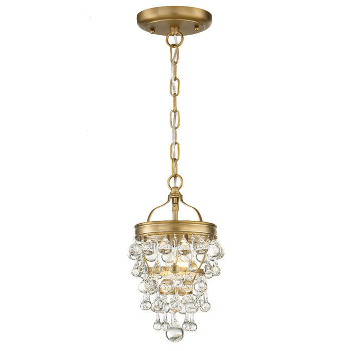 Crystorama 131-VG Calypso One Light Mini Chandelier Vibrant Gold Alternate Image.jpg