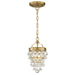 Crystorama 131-VG Calypso One Light Mini Chandelier Vibrant Gold Alternate Image.jpg