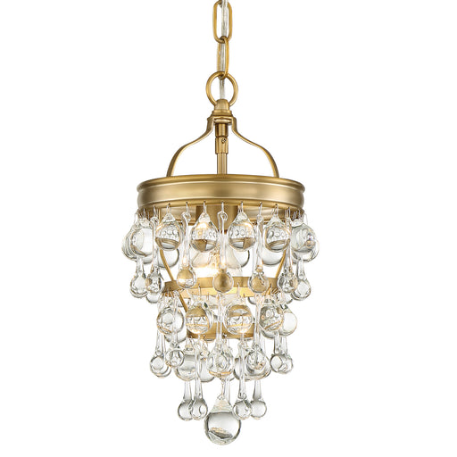 Crystorama 131-VG Calypso One Light Mini Chandelier Vibrant Gold Main Image.jpg
