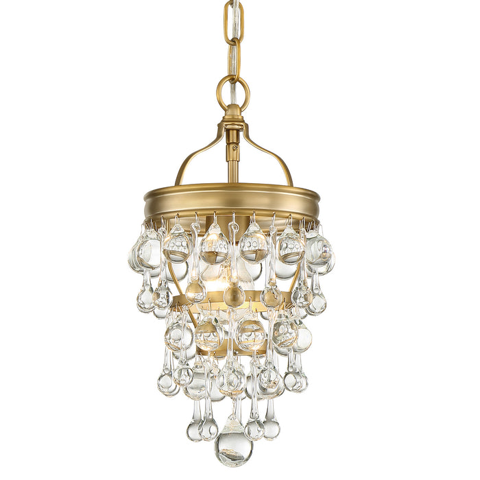 Crystorama 131-VG Calypso One Light Mini Chandelier Vibrant Gold Main Image.jpg