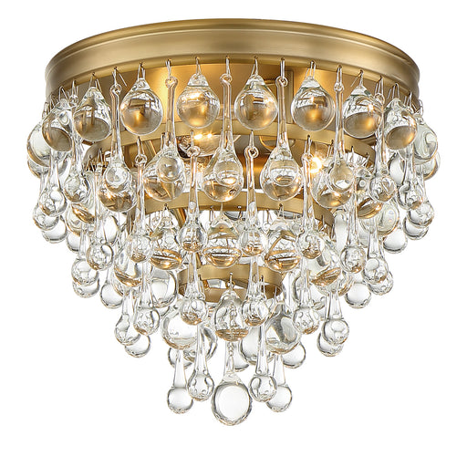 Crystorama 135-VG Calypso Three Light Flush Mount Vibrant Gold Main Image.jpg