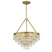 Crystorama 136-VG Calypso Six Light Chandelier Vibrant Gold Alternate Image.jpg