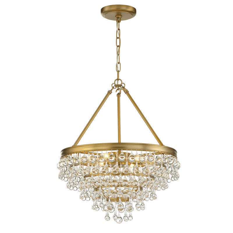 Crystorama 136-VG Calypso Six Light Chandelier Vibrant Gold Alternate Image.jpg