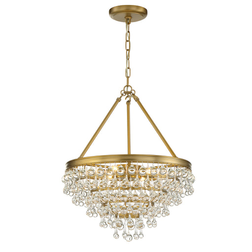 Crystorama 136-VG Calypso Six Light Chandelier Vibrant Gold Alternate Image.jpg
