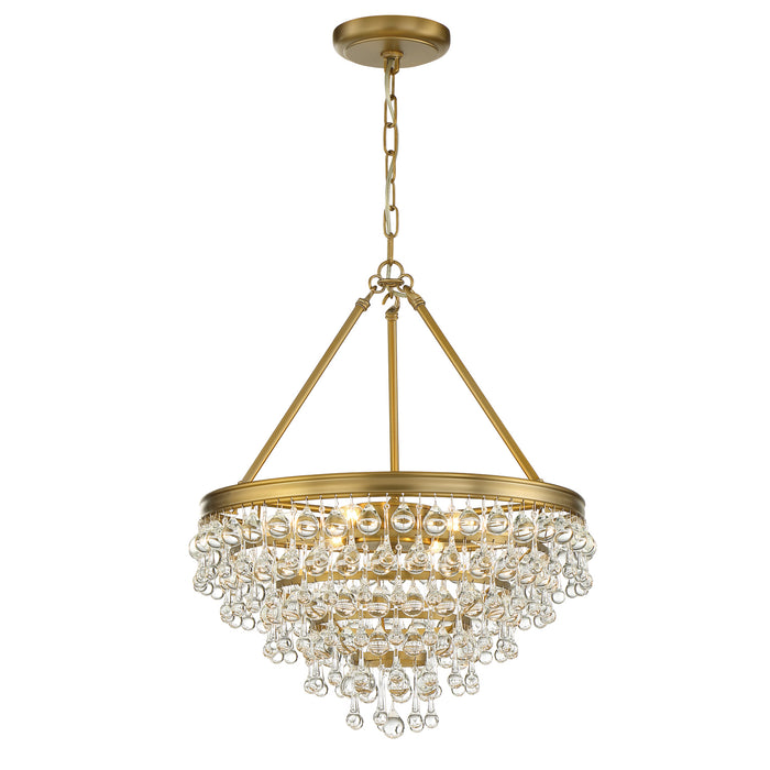 Crystorama 136-VG Calypso Six Light Chandelier Vibrant Gold Alternate Image.jpg