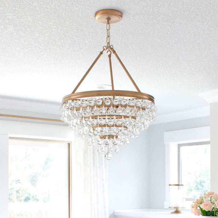 Crystorama 136-VG Calypso Six Light Chandelier Vibrant Gold Alternate Image 4.jpg