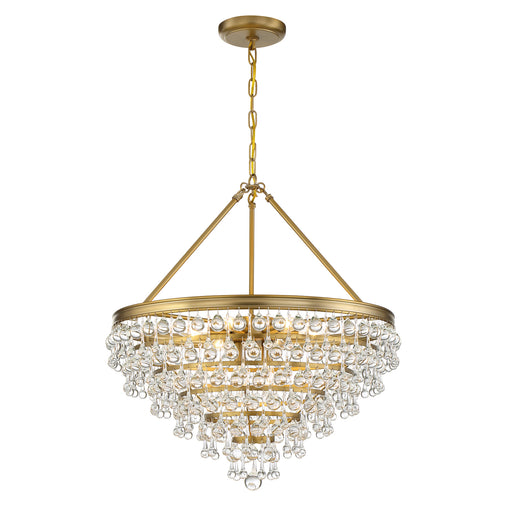 Crystorama 137-VG Calypso Eight Light Chandelier Vibrant Gold Alternate Image.jpg
