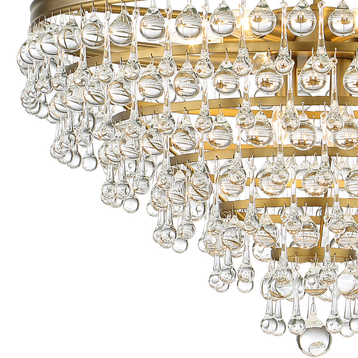 Crystorama 137-VG Calypso Eight Light Chandelier Vibrant Gold Alternate Image 2.jpg