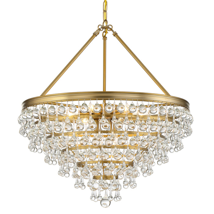 Crystorama 137-VG Calypso Eight Light Chandelier Vibrant Gold Main Image.jpg