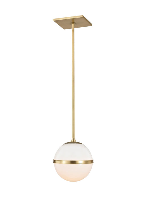 Crystorama 2107-AG Truax One Light Chandelier Aged Brass Main Image.jpg