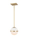 Crystorama 2107-AG Truax One Light Chandelier Aged Brass Main Image.jpg