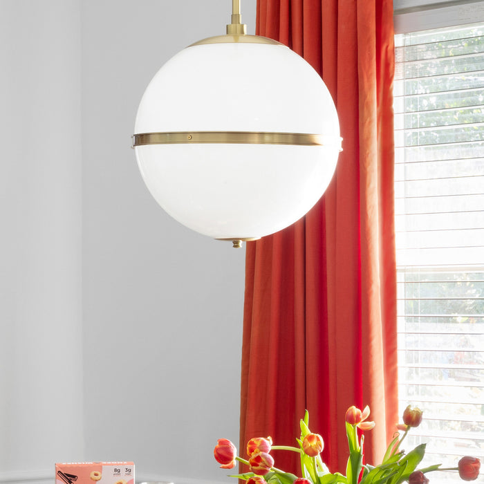 Crystorama 2112-AG Truax One Light Chandelier Aged Brass Alternate Image 2.jpg