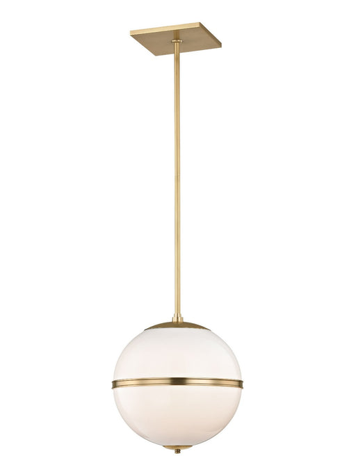 Crystorama 2112-AG Truax One Light Chandelier Aged Brass Main Image.jpg