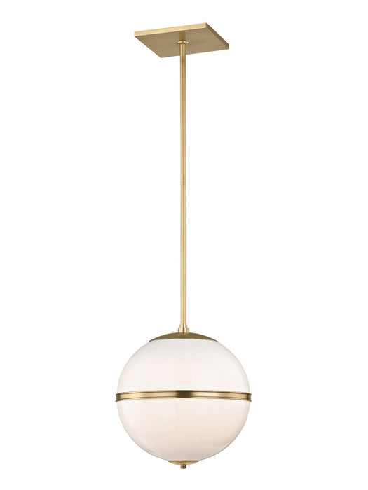 Crystorama 2112-AG Truax One Light Chandelier Aged Brass Main Image.jpg