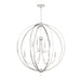 Crystorama 2246-PN_NOSHADE Sylvan Eight Light Chandelier Polished Nickel Alternate Image 4.jpg