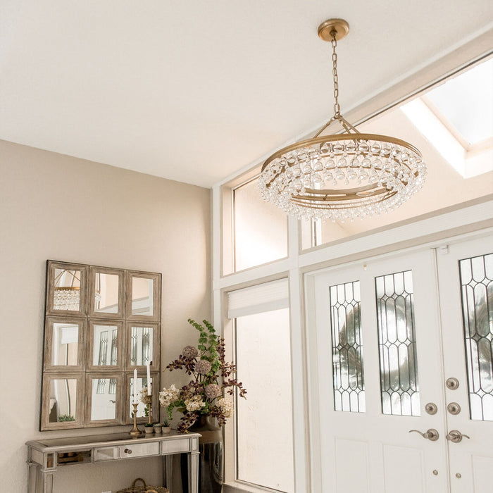 Crystorama 275-VG Calypso Six Light Chandelier Vibrant Gold Alternate Image 4.jpg