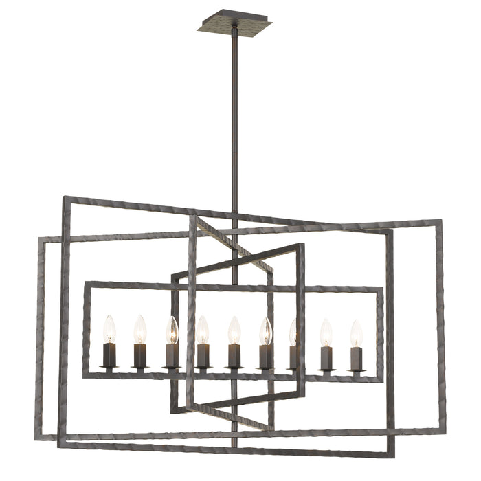 Crystorama 337-RS Capri Nine Light Chandelier Raw Steel Alternate Image.jpg
