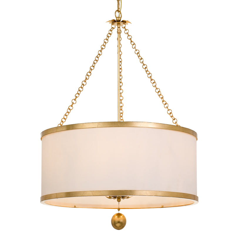 Crystorama 518-GA Broche Six Light Chandelier Antique Gold Alternate Image.jpg