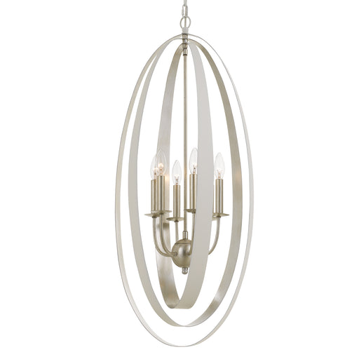 Crystorama 597-SA Luna Six Light Chandelier Antique Silver Alternate Image.jpg