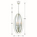 Crystorama 597-SA Luna Six Light Chandelier Antique Silver Alternate Image 4.jpg