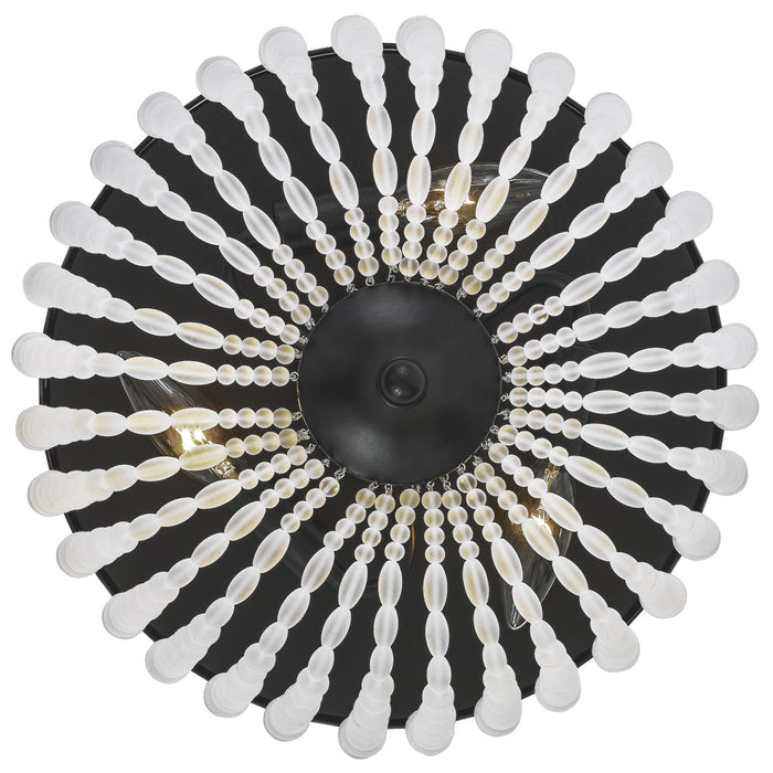 Crystorama 600-MK Rylee Three Light Flush Mount Matte Black Alternate Image.jpg