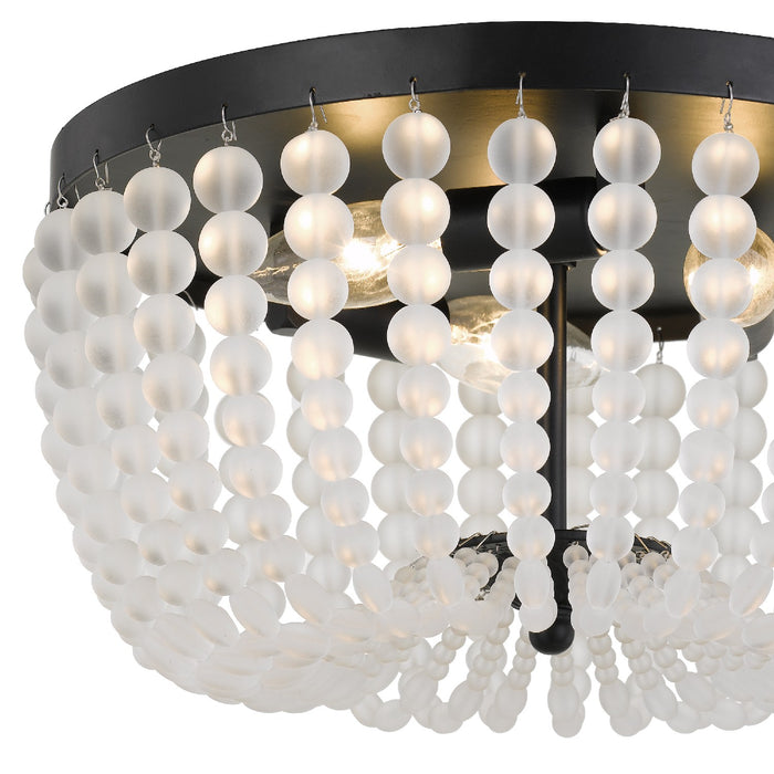 Crystorama 600-MK Rylee Three Light Flush Mount Matte Black Alternate Image 2.jpg