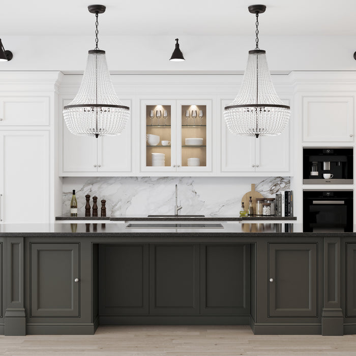 Crystorama 608-MK Rylee Six Light Chandelier Matte Black Alternate Image 4.jpg