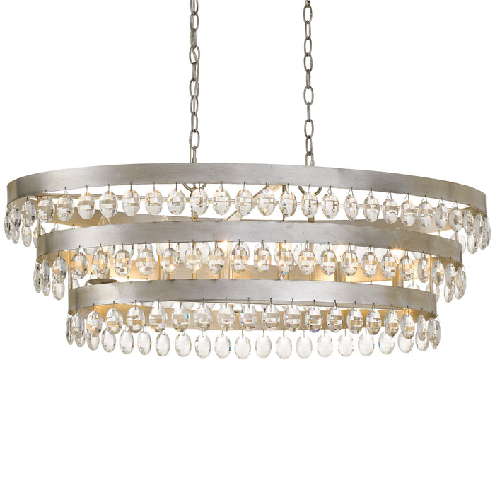 Crystorama 6107-SA Perla Six Light Chandelier Antique Silver Main Image.jpg