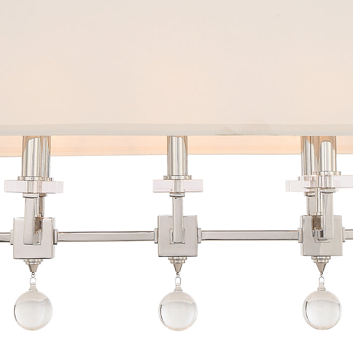 Crystorama 8109-PN Paxton Eight Light Chandelier Polished Nickel Alternate Image 2.jpg