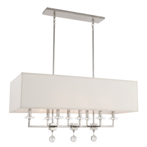 Crystorama 8109-PN Paxton Eight Light Chandelier Polished Nickel Main Image.jpg